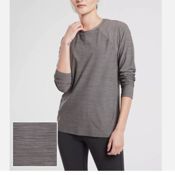 ATHLETA Ultimate Textured Train Top Gray Size Medium - Picture 1 of 7